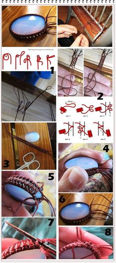 the instructions for how to make an eyeglass case with wire and beads on it