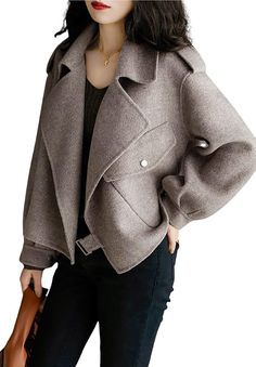 Trench Coat Fall, Fall Winter Coat, Short Trench Coat, Overcoat Jacket, Blazer Jackets For Women, Wool Coat Women, Woolen Coat, Winter Jackets Women, Short Coat