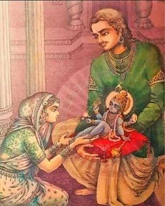 an old painting of a man giving something to a woman on her lap while sitting down