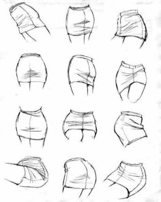 how to draw shorts with pencils