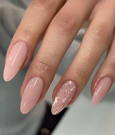 30 Feminine Nude Nail Designs To Slay Any Occasion Nude Nails With Glitter, Ongles Beiges, Kutek Disney, Classy Nail Designs, Nude Nail, Nude Nail Designs, Beige Nails, Casual Nails, Pink Nail