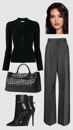 Corporate Outfits Winter, Pants Outfit Classy, Palazzo Pants Outfit, Modest Girly Outfits, Outfit Classy, Stylish Work Outfits, Outfits Winter, Looks Chic