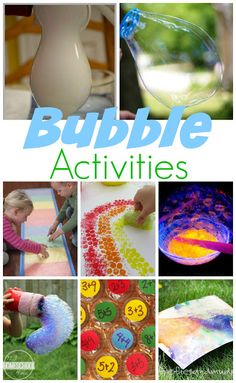 bubble activities for toddlers to do with the kids in the summer and spring months