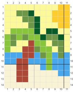 a square with different colors and numbers on the same side, as well as an image of