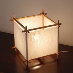 a light that is on top of a table