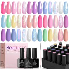 20-color kit for trendy spring nails.long-lasting, easy to apply.Warning: May cause an allergic reaction by skin contact. Gel Polish Manicure, Nail Polish Art, Nail Polish Kits, Nail Polish Set, Gel Top Coat, Gel Nail Polish Set, Color Kit, Nail Polish Sets, 28 Days