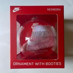 New Nike Ornament With Booties Pink/White Sz Newborn Nike Ornament, Nike Boots, Nike Neon, Baby Nike, Toddler Boots, Waterproof Winter Boots, Waterproof Hiking Boots, Outdoor Boots, Winter Sneakers