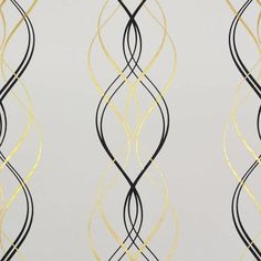 an abstract wallpaper with gold and black lines