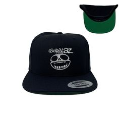 Brand: Unbranded Material: 80% Acrylic, 20% Wool Condition: Brand New/Never Worn Size: 6 5/8 - 7 5/8 (Fits Most Adults) Color: Crown (Black) Brim (Black/Green) Special Note: Unisex, Adjustable, Shipped in a box Details: Structured, Snapback Closure, Six-Panel, High-Profile, Flat Bill, Square Bill Tags: Cap, Gift, Casual, Embroidered, Embroidery, Ape, Skull, Throwback, Retro Black Winter Snapback Hat With Flat Bill, Black Flat Bill Snapback Hat For Winter, Casual Snapback Hat For Streetwear, Casual Brimmed Snapback Hat For Streetwear, Casual Streetwear Snapback Hat, Black Brimmed Snapback Hat For Streetwear, Adjustable Brimmed Snapback Hat For Streetwear, Casual Black Brimmed Snapback Hat, Crown Black