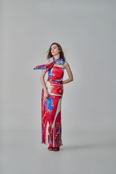 Ikat Inspired Print, Hand Micro Pleat Sleeveless Gown Materials used:  Chiffon / Habutai Color: Pink/Red Product care: Dry clean only Jennifer Dress, Sleeveless Gown, Jumpsuit Jacket, Night Out Outfit, Dress Suits, Xl Dress, Dresses Xs, Pink Red, Dress Making