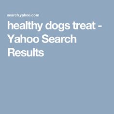 the words healthy dogs treat yahoo search results