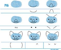 how to draw a pig step by step instructions for kids and beginners with pictures