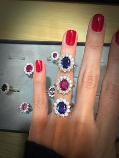 Tom Foolery, Ruby Ring Designs, Bling Things, Big Engagement Rings, Jewellery Board, Ring Inspiration, Pear Shaped Engagement Rings, Diamond Wedding Rings Sets, Ruby Diamond Rings