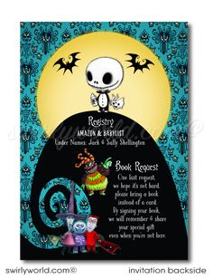 a halloween themed book request with a skeleton on top and an image of a jack - o'- lantern in the background