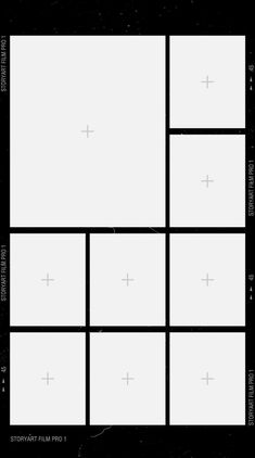 a black and white photo with four squares on it, one is missing the cross