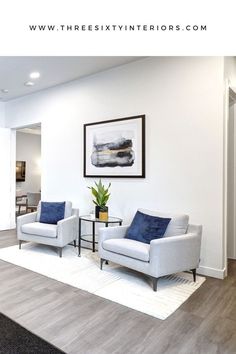 the living room is clean and ready for us to use in its new owner's home