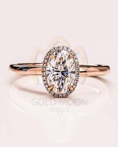 Engagement Ring With Halo, Halo Moissanite Engagement Ring, Engagement Rings Sale, Moissanite Engagement Ring Halo, Plain Bands, Crushed Ice