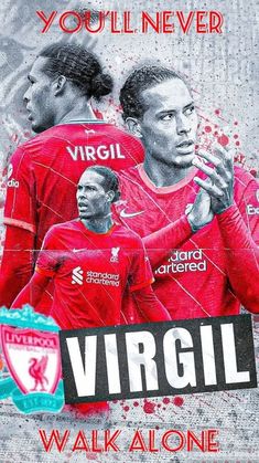 an advertisement featuring liverpool's players for the upcoming season, which is being advertised by fans