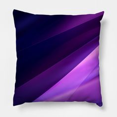 a purple and black pillow with an abstract design on the front, featuring wavy lines