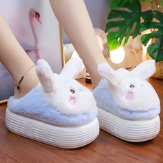 Cute Bunny Warm and Cute Slippers ON890 The shoe size is slightly small, it is recommended to choose a larger size Sanrio Fashion, Kawaii Store, Egirl Clothes, Cute Slippers, Harajuku Outfits, Clothes Cute, Kawaii Clothes, Online Fashion Stores, Cute Bunny