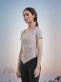 Zlily - Premium Womens Summer Slim Fit Athletic Short Sleeve T-shirt | Stylish Solid Color Running Yoga Top Running Yoga, Yoga Top, Yoga Tops, Casual Fit, Athletic Shorts, Light Purple, Raglan Sleeve, Summer Women, Active Wear