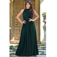 Nwt Emerald Green Sleeveless Maxi Dress From Koh Koh Features An Elegant Self-Tie Halter Neck With A Sexy Back Keyhole, An Elastic Empire Waist And An A-Line Floor-Length Flowy Maxi Skirt High Quality Polyester Jersey Material. Soft, Stretchy, Lightweight And Comfortable. Hand Or Gentle Machine Washable. Can Be Dry-Cleaned If Desired Total Length - Approximately 56 Inches / 142 Centimeters. Bust/Chest- (Medium Us 8-10) 35.5-37.5 Inches (Large Us 12-14) 38-40 Inches Green Sleeveless Halter Dress For Prom, Sleeveless Solid Color Bridesmaid Maxi Dress, Sleeveless Green Halter Dress For Wedding, Sleeveless Maxi Dress For Wedding Guest, Sleeveless Solid Color Maxi Dress For Bridesmaids, Green Sleeveless Halter Dress For Wedding, Solid Sleeveless Maxi Dress For Wedding, Green Sleeveless Summer Wedding Dress, Green Sleeveless Dress For Summer Wedding