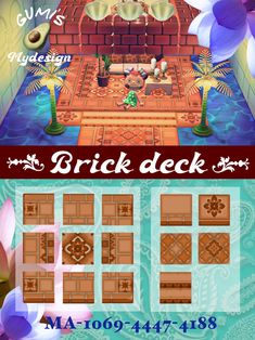 the brick deck is shown in this game