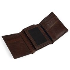 Every wallet in the Montreal collection for men has a unique appearance. The minimally processed premium buffalo leather retains the natural wrinkles and defects of the hide. The wallet contains 14 2-card slots, an ID window, and a divided compartment for notes, arranged in a three-fold design. A special liner protects your cards against RFID skimming. Ships in a great presentation gift box. Leather Trifold Card Holder, Leather Trifold Wallet For Business, Leather Trifold Wallet With Card Slots, Brown Leather-lined Trifold Wallet, Leather Lined Trifold Wallet For Business, Maple Brown, Great Presentations, Three Fold, Buffalo Leather