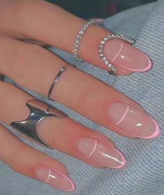 Milky Nails, Edgy Nails, Minimal Nails, Almond Acrylic Nails, Acrylic Nails Coffin Short, Dream Nails, Fire Nails, Pretty Acrylic Nails, Chic Nails