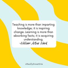 a quote on teaching is more than important