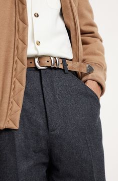 Fine suede is an elegant leather that combines lightness and softness to offer a velvety texture. Belt height approx. 3 cm (1,18") All metal parts are Nickel-free Suede Belt, Boutique Online, Look Casual, Brunello Cucinelli, Metal Buckles, Leather Belt, Online Boutique, Light Brown, Casual Looks