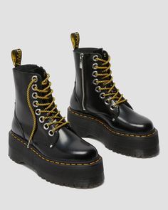 Jadon Max Boot Women's Platforms | Dr. Martens Jadon Max Platform Boot, Dr Martens Jadon Max, Jadon Max, Jadon Boots, Dr Martens Jadon, Rock Boots, Motorcycle Shoes, Gothic Boots, Platform Boots Chunky