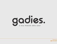 gadies | sans serif font Trendy Typography Design, Curly Typography, Sans Serif Fonts Logo, Typographie Design, Fonts 2024, Fonts Sans Serif, Crossfit Logo