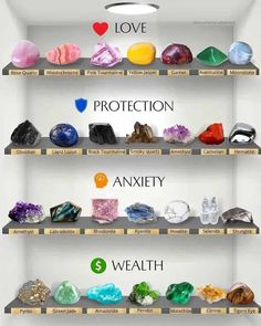 Different Types Of Crystals, Gemstones Chart, Crystal Healing Chart, Magia Das Ervas, Crystal Vibes, Witch Spirituality, Witch Spell Book, Crystals Healing Properties