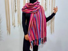 Mexican Rebozo, Nursing Scarf, Mexican Fabric, Mexican Serapes, Native Crafts, Fabric Scarf, Vacay Outfits, Cozy Scarf, Shawls And Wraps