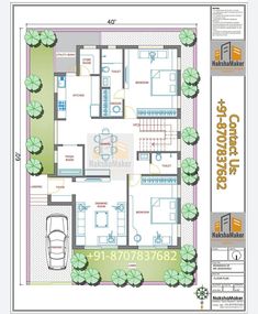 a floor plan for a house with three rooms