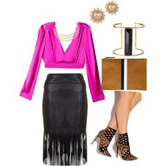 Power Play by bjewelzonline on Polyvore featuring polyvore, Mode, style, Bebe, Clare V., Rachel Zoe, Carolee, fashion and breastcancerawareness Clare V, Rachel Zoe, Maxi Skirts, Polyvore Fashion, Maxi Skirt, Acne Studios, Bags For Women