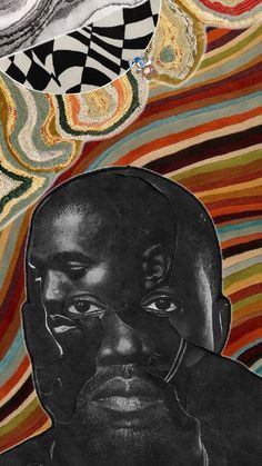 Collage of rugs and Kanye West Kanye West Stronger, Rug Art, Art Class, Graffiti Art, Graphic Poster