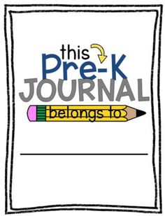 this pre - k journal belongs to