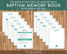 Baptism Memory Book Printable The Church of Jesus Christ of | Etsy Baptismal Covenants, Baptism Program, Lds Baptism, Articles Of Faith, Church Of Jesus Christ, Printed Pages, Latter Days, Latter Day Saints, Memory Books