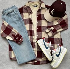 Cathartic Vest Outfit, Flannel Shirt Aesthetic Men, Mens Flannel Shirt Outfit Aesthetic, Fannels Shirts Outfits Aesthetic Men, Mens Flannel Outfit Country, Vintage Flannel Shirt For Streetwear