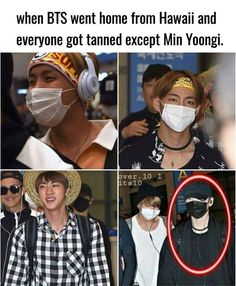 some people are wearing masks and one has headphones on his ears, the other wears a face mask