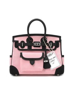 Travel Bag Cargo 25 Pink/Black – HUMBLE REPRODUCTION Vintage Double Handle Bag With Dust Bag, Vintage Pink Travel Bags, Pink Luggage Sets, Bag Closet, Cute Luggage, Girly Bags, Luxury Purses, Pink Handbags, Girly Accessories