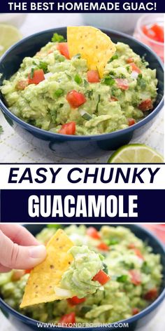 the best homemade guacamole recipe is easy to make and tastes just as good as it looks