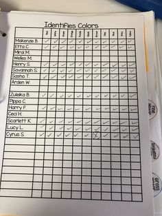 a table that has some papers on top of it with numbers and lines in them