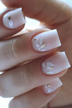 Collect a classy bridal nails idea inside your wedding inspiration.# WeddingNails# WeddingIdeas# PerfectNails Bridal Nails Designs, Manicure Nail Designs, Work Nails, Pretty Nail Art Designs, Nail Art Wedding, Bride Nails, White Nail, Bridal Nails