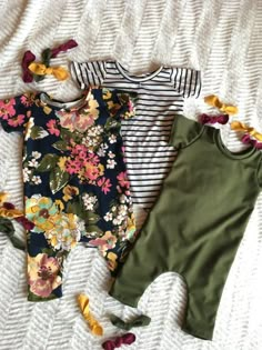 Nooches spring romper, baby romper, floral baby outfit, olive baby, olive toddler, hipster baby, trendy littles, trendy baby clothes Hipster Babies, Organic Baby Clothes, Baby Time, Everything Baby, Baby Outfits, Floral Baby