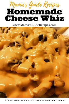 Homemade Cheese Whiz Cheez Wiz, Pastillas Recipe, Yummy Easy Snacks, Homemade Cheeses, Diy Condiments, Cheese Making Recipes