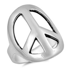 Large Wide Peace Sign Symbol Hippie Ring 925 Sterling Silver Band Jewelry Female Male Unisex Size 10 All our silver jewelry is crafted from .925 silver also commonly referred to as sterling silver. Sterling silver is the standard for beautiful high-quality silver jewelry and can not be replicated by lower priced silver plated jewelry. It is 92.5% pure silver, mixed with alloys to add strength and durability to stand the test of time. We promise superior service which includes fast shipping, great communication, and Walmart's refund policy. Keep your fine jewelry shiny and elegant by storing it properly. Jewelry needs to be stored in a dry area, preferably away from air in a jewelry box or plastic bag. Avoid exposure to harsh chemicals. Use a polishing cloth to remove tarnish build-up over Hippie Jewelry Rings, Peace Sign Ring, Peace Sign Symbol, Peace Ring, Hippie Ring, Hippie Rings, Sterling Silver Rings Bands, Female Male, Band Jewelry