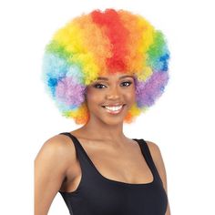 Model Model Klio Synthetic Hair Wig - AFRO-01 COLOR SHOWN: RAINBOW, BROWN, PINK, 613, BLUE, REDMATERIAL: Synthetic HairTYPE: WigLENGTH: ShortHEAT SAFE: YesDESCRIPTION: Synthetic Hair Soft and Light Mesh Cap Light & Soft Afro Style Wig Curling Iron Safe Up to 400F Model Model Klio Afro-01 is a light and soft afro style wig with afro curly curls! Available in basic and special fun colors! Afro Style, Remy Hair Wigs, Remy Hair Weave, Brazilian Remy Hair, Hair Mousse, Human Braiding Hair, Colored Wigs, Half Wigs, Hair Sale